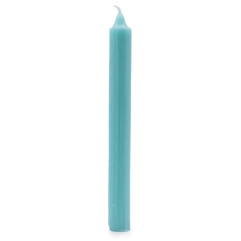 Bougies de Table de couleur unie en vrac - Bleu rustique - Paquet de 100