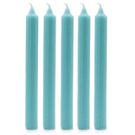 Bougies de Table de couleur unie en vrac - Bleu rustique - Paquet de 100
