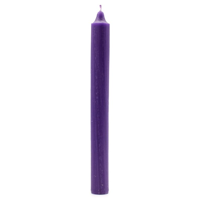 Bougies de Table de couleur unie en vrac - Violet rustique - Paquet de 100