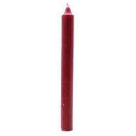 Bougies de table en vrac de couleur unie - Bordeau rustique - Paquet de 100