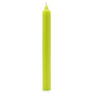 Bougies de Table de couleur unie en vrac - Vert citron rustique - Paquet de 100