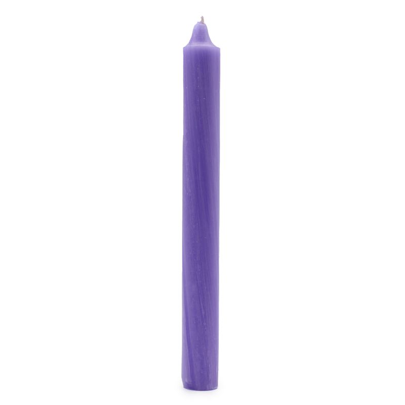 Bougies de Table de couleur unie en vrac - Lila rustique - Paquet de 100