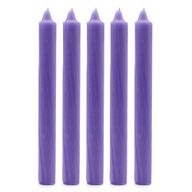Bougies de Table de couleur unie en vrac - Lila rustique - Paquet de 100