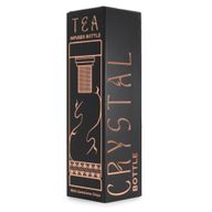 Bouteille Infuseur à Thé en Verre de Cristal - Or Rose - Améthyste