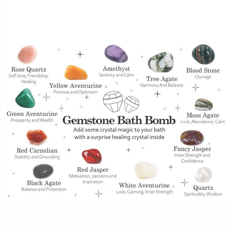 Bombe de Bain Rubis - Blanc & Rouge