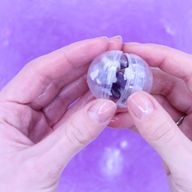 Bombe de Bain avec Bracelet en Pierres Précieuses - Améthyste