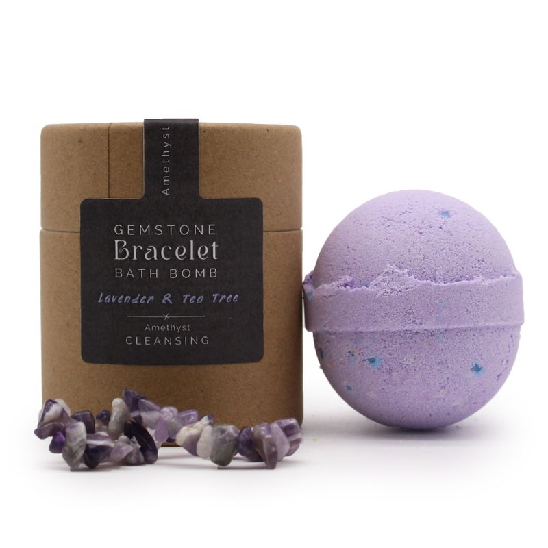 Bombe de bain bracelet en améthyste