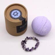 Bombe de bain bracelet en améthyste