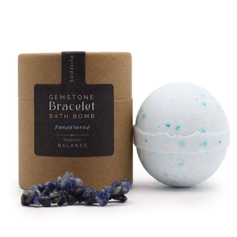 Bombe de Bain avec Bracelet en Pierres Précieuses - Sodalite
