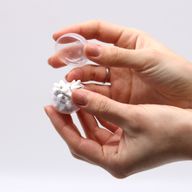 Bombe de bain bracelet en jaspe blanc