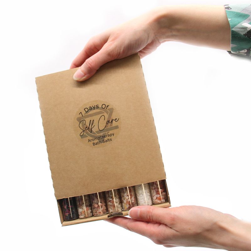 Coffret cadeau de 7 Sels de Bain en Flacons