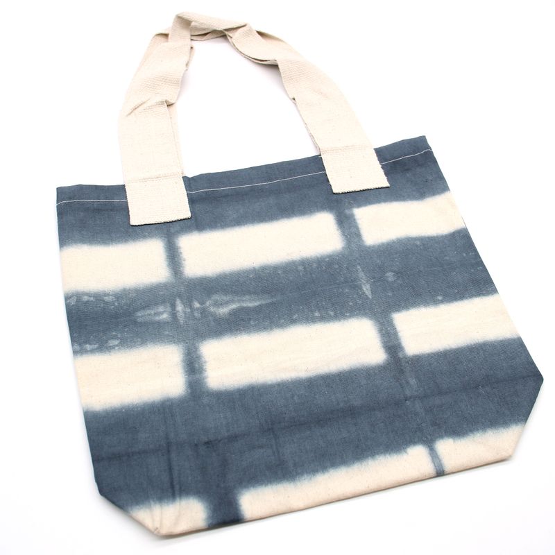 Sac en Coton Naturel Tye-Dye (8oz) - 38x42x12cm - Gris - Anse Naturelle