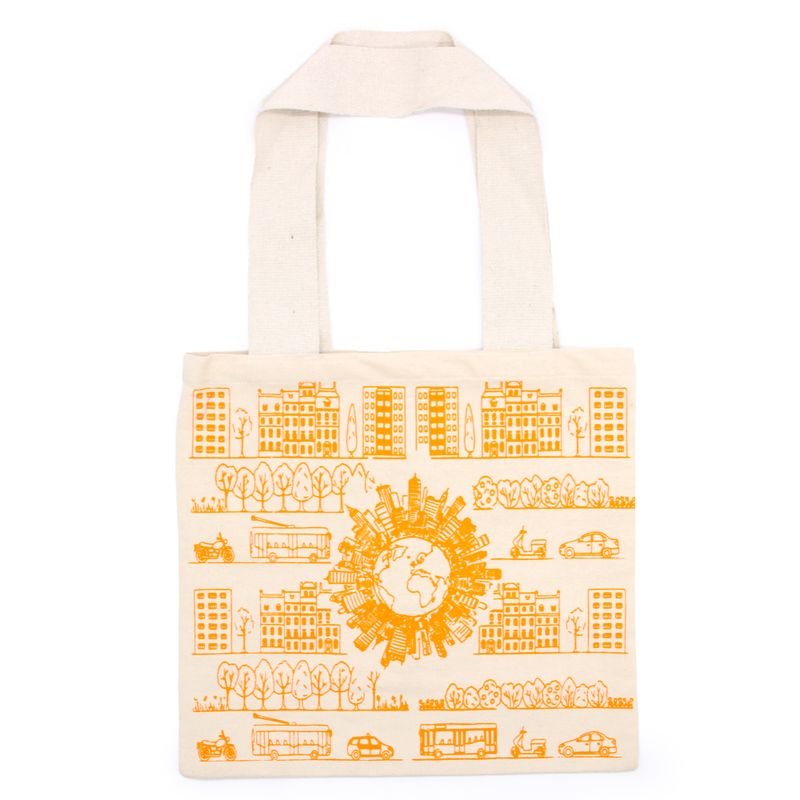 Grand Cabas en coton - 38x42cm - Vie Citadine - 10oz