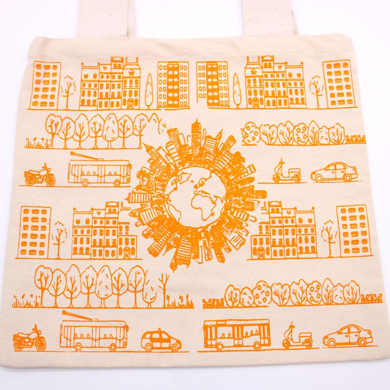 Grand Cabas en coton - 38x42cm - Vie Citadine - 10oz