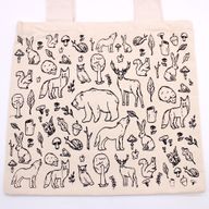 Grand Cabas en coton - 38x42cm - Vie Forestière - 10oz
