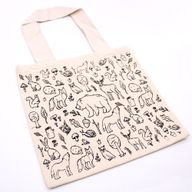 Grand Cabas en coton - 38x42cm - Vie Forestière - 10oz