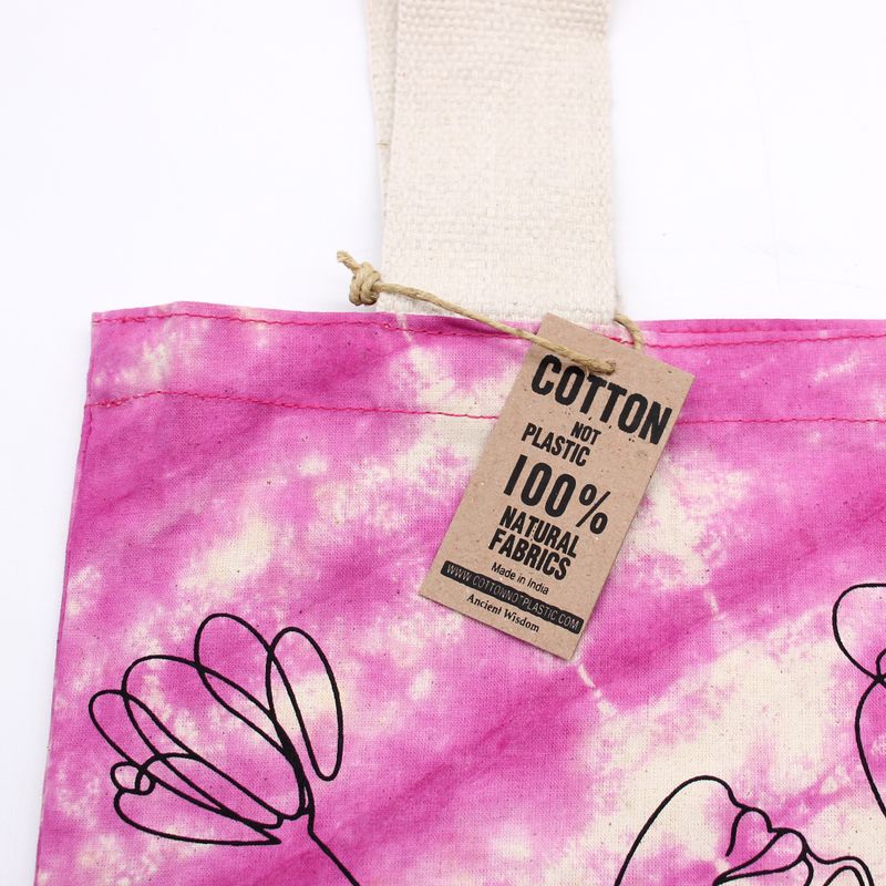 Sac en Coton Tye-Dye (6oz) - 38x42x12cm - Lotus Buddha - Multi Col - Anse Naturelle