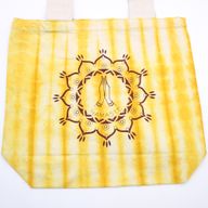 Sac en Coton Tye-Dye (6oz) - 38x42x12cm - Mains Namaste - Jaune - Anse Naturelle