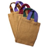 Cabas en Jute - 5 anses couleurs assorties