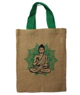 Sac Tote Bag en Jute - 5 motifs mystiques assortis
