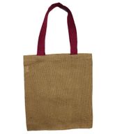 Grand Tote Bag en Jute - 5 anses de différentes couleurs assorties