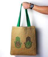 Grand Cabas en Jute - 2 motifs assortis