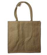 Grand Sac de Shopping en Jute avec porte-bouteilles