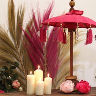 Décoration Maison - Parasol Bali  - Coton - Rose - 40cm