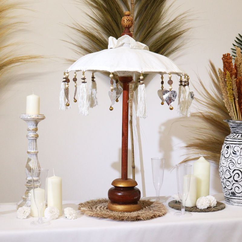 Décoration Maison - Parasol Bali - Toile - Naturel - 40cm