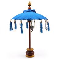 Décoration Maison - Parasol Bali - Coton - Turquoise - 40cm