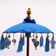 Décoration Maison - Parasol Bali - Coton - Turquoise - 40cm