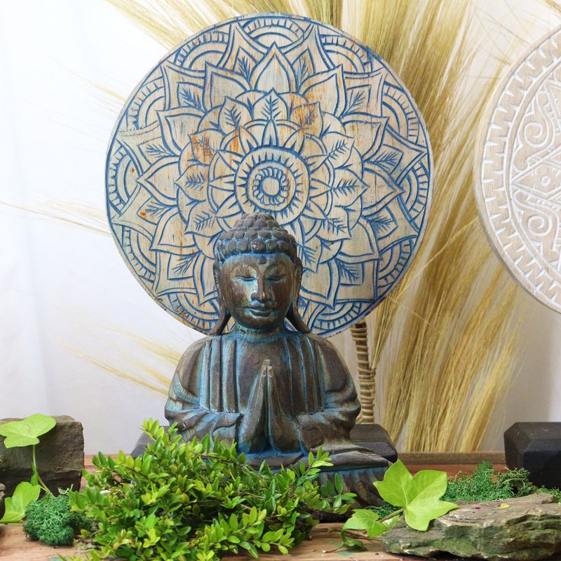Set Feng Shui Bouddha - Mandala - Bleu