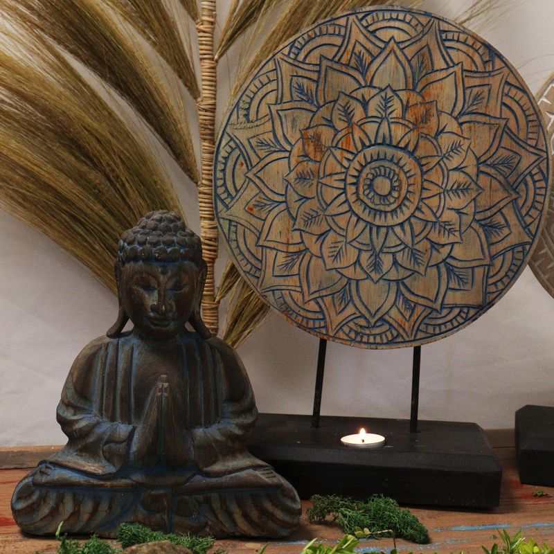 Set Feng Shui Bouddha - Mandala - Bleu