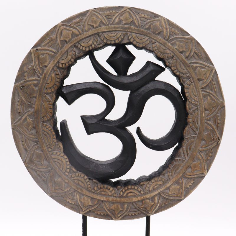 Set Buddha Feng Shui - Om - Gris & Noir