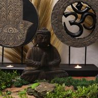 Set Buddha Feng Shui - Om - Gris & Noir