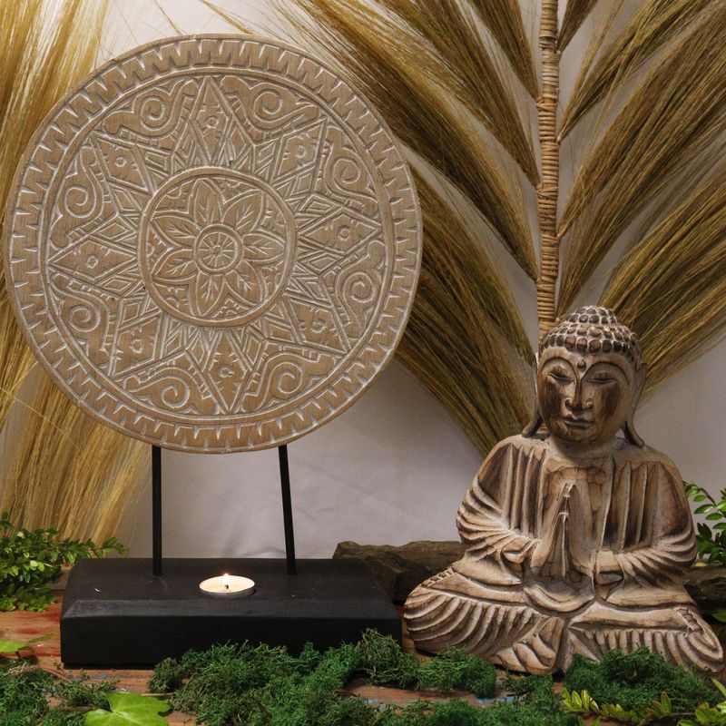 Set Feng Shui Bouddha - Mandala Classique - Naturel