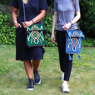 Sac de Festival Kilim - Vert émeraude