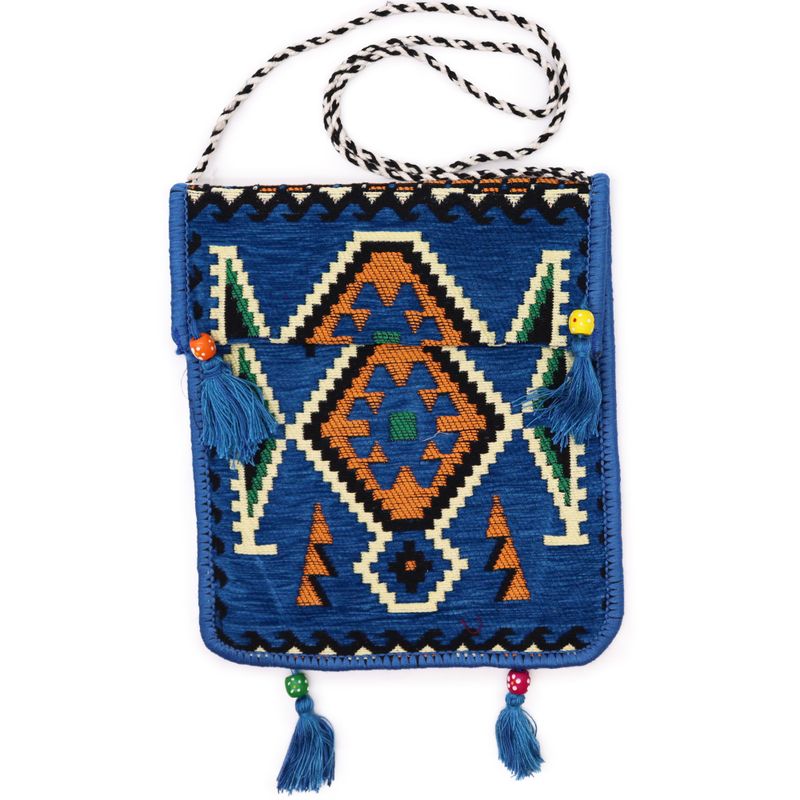 Sac de Festival Kilim - Bleu ciel