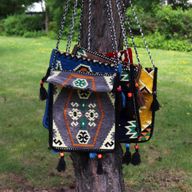 Sac de Festival Kilim - Gris clair