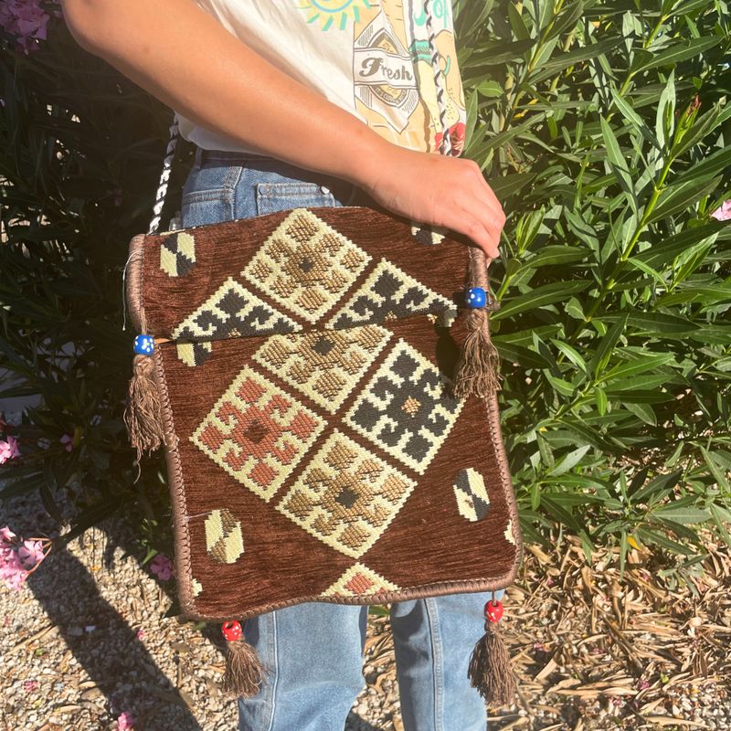 Sac de Festival Kilim - Chocolat