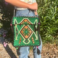 Sac de Festival Kilim - Vert émeraude