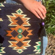 Sac de Festival Kilim - Bleu marine