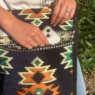 Sac de Festival Kilim - Bleu marine