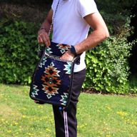 Sac de Festival Kilim - Bleu marine