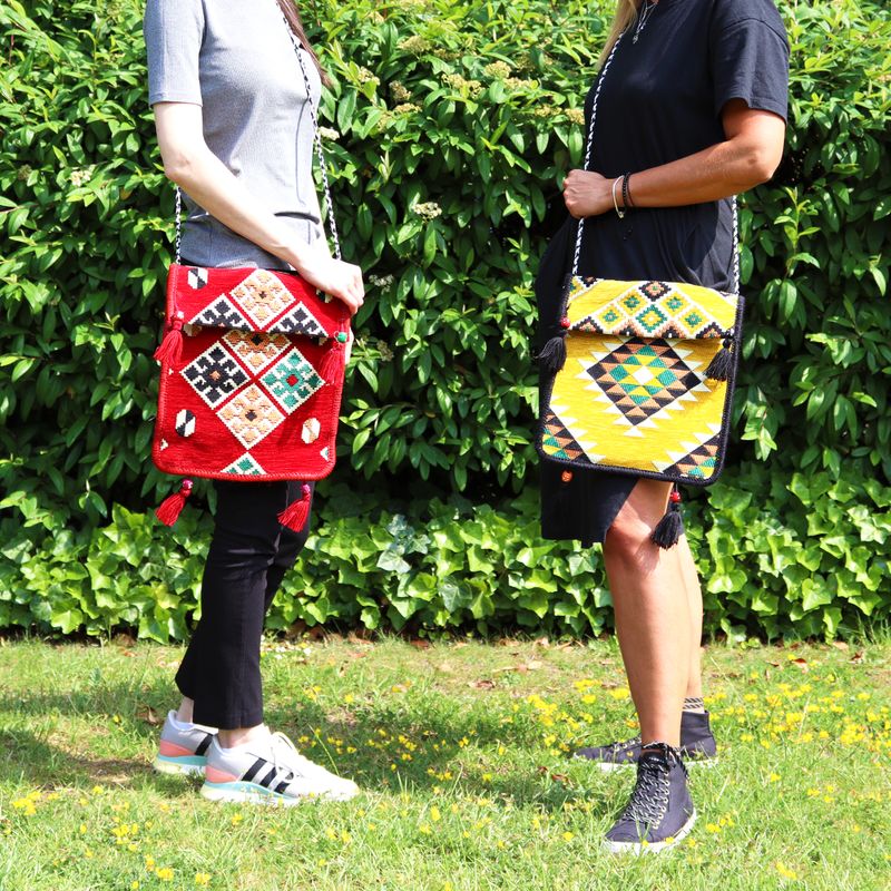 Sac de Festival Kilim - Rouge