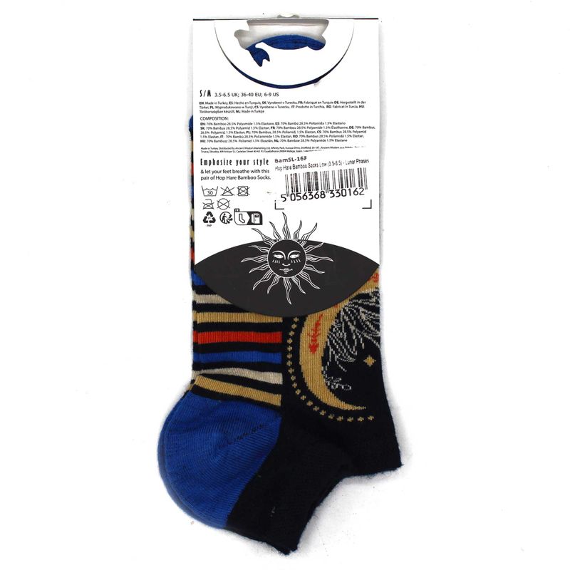 Socquettes  en Bambou Hop Hare S/M (36-40) -  Phases de la Lune