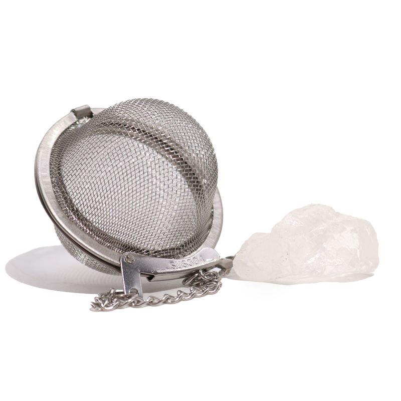 Infuseur Boule à Thé avec Pierres Précieuses - Quartz de Roche