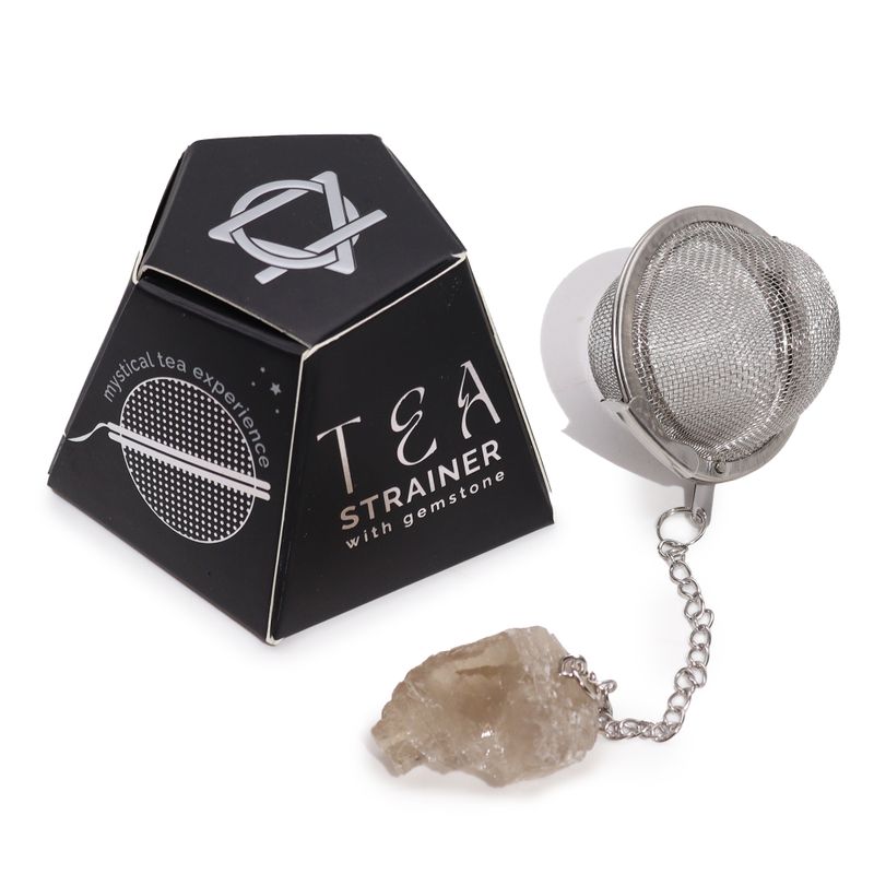 Infuseur Boule à Thé avec Pierres Précieuses - Quartz Fumé