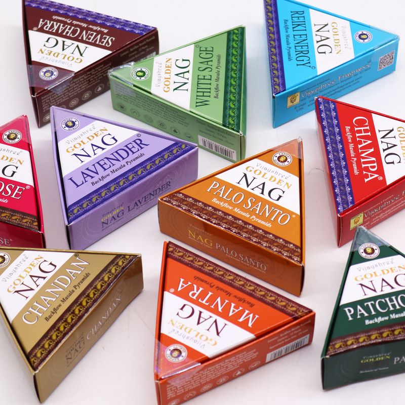 Cônes d'Encens à Refoulement  Jumbo Golden Nag 42g - Champa