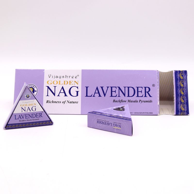 Cônes d'Encens à Refoulement Jumbo Golden Nag 42g - Lavande